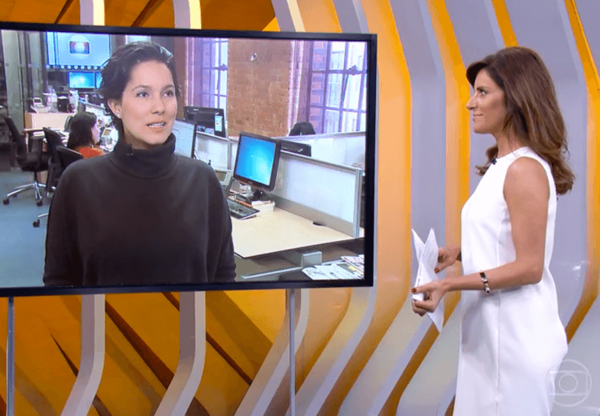 A correspondente falou sobre o assunto (Foto: Reprodução)
