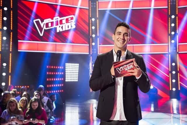 André Marques no The Voice Kids (Foto: Globo/Tata Barreto)