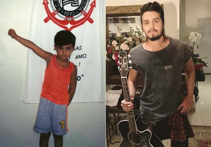 Luan Santana também mostrou fotos de quando era pequeno (Foto: Reprodução)