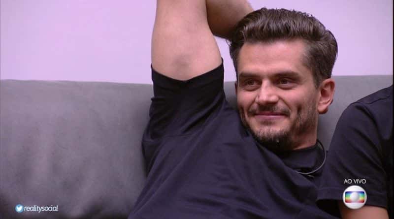 Marcos no "BBB 17" (Foto: Reprodução)