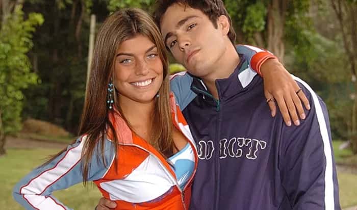Joana ao lado de Thiago Rodrigues em "Malhação". (Foto: João Miguel Júnior/TV Globo)