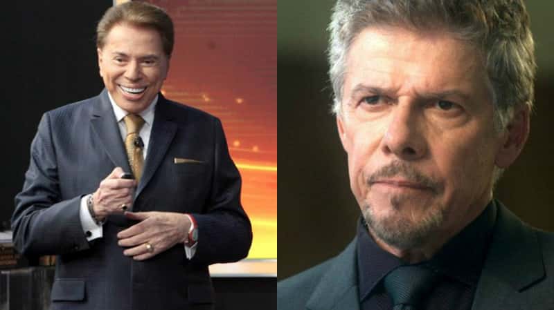 Silvio Santos sugeriu contratação de Zé Mayer pela Record durante o "Troféu Imprensa" (Foto montagem: TV FOCO)