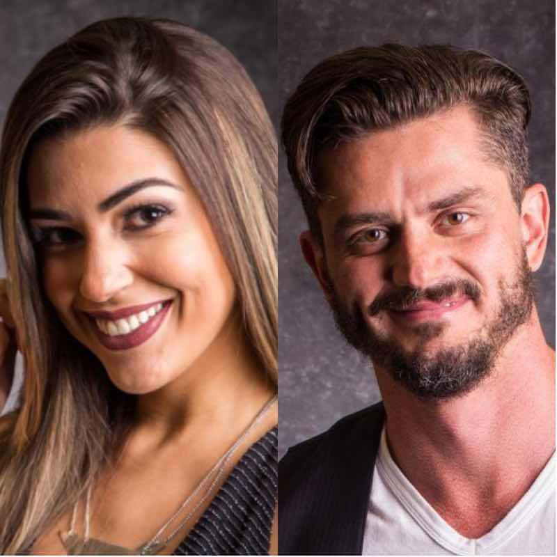 Vivian e Marcos estão no paredão (Foto montagem: TV FOCO)