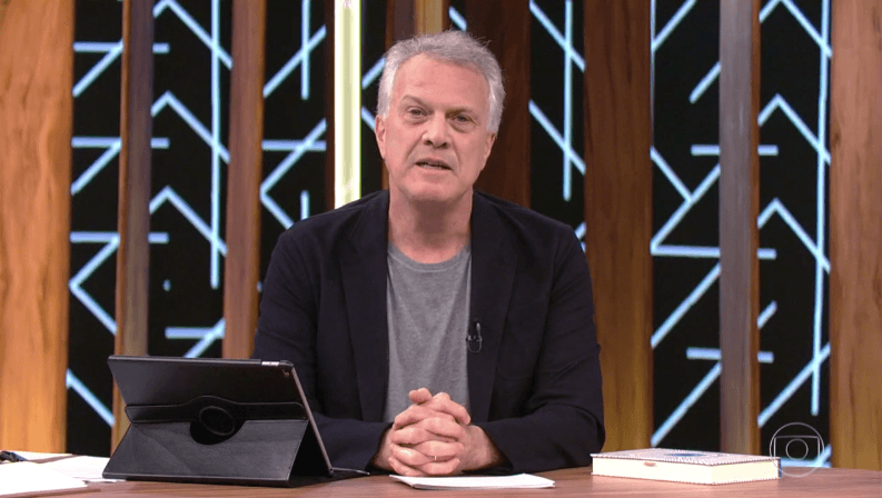 Pedro Bial no "Conversa com Bial" (Foto: Reprodução/Globo)