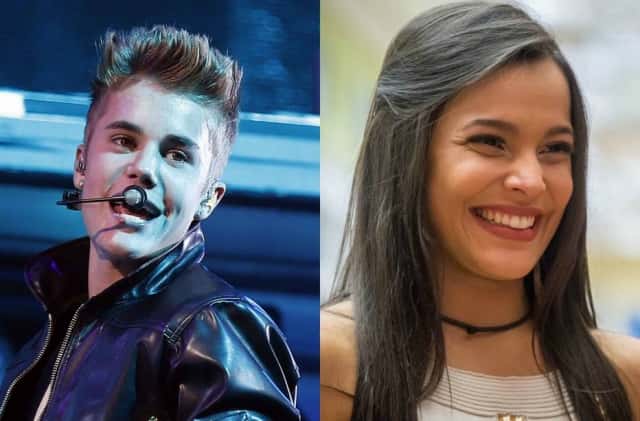 Emilly tenta chamar a atenção de Justin Bieber (Fotos: Divulgação)