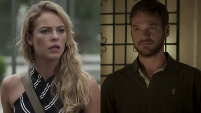 Jeiza (Paolla Oliveira) e Rubinho (Emílio Dantas) em "A Força do Querer" (Foto: Reprodução/Globo)