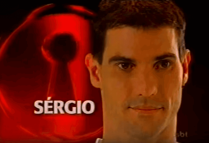 Sérgio na terceira temporada da "Casa dos Artistas" (Foto: Reprodução)