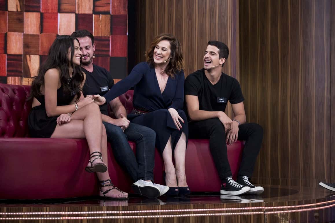 Cláudia Raia com os filhos (Foto: Ellen Soares/Gshow)