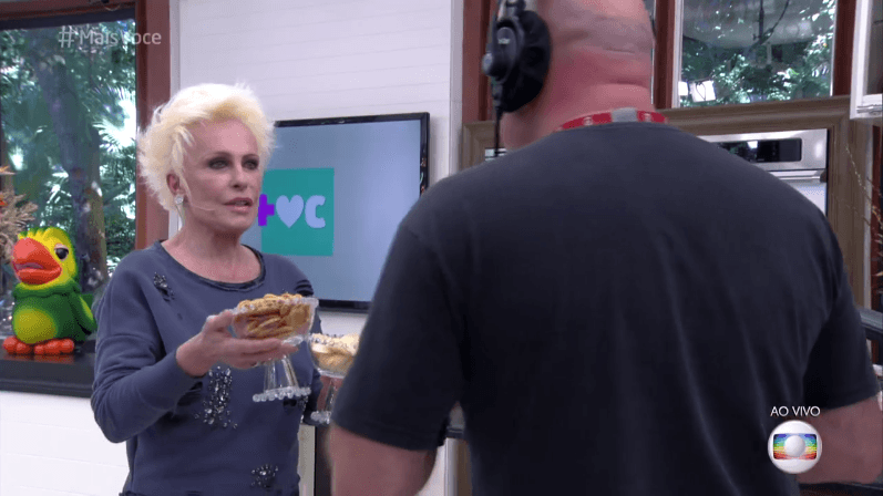 Ana Maria faz teste com cinegrafistas no "Mais Você" (Foto: Reprodução/Globo)
