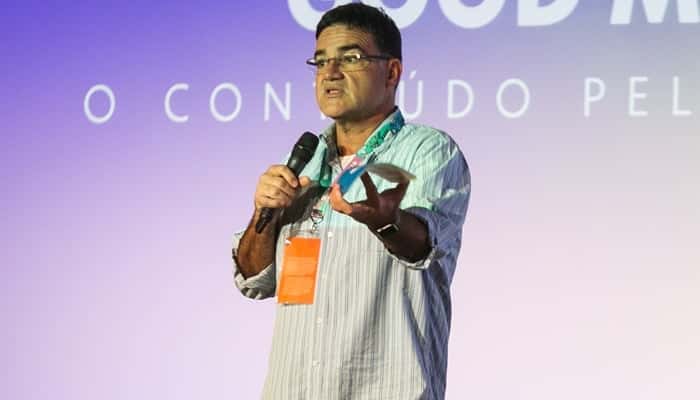 Sérgio Valente no Rio Content Market 2017 (Foto: Globo/Raquel Cunha)
