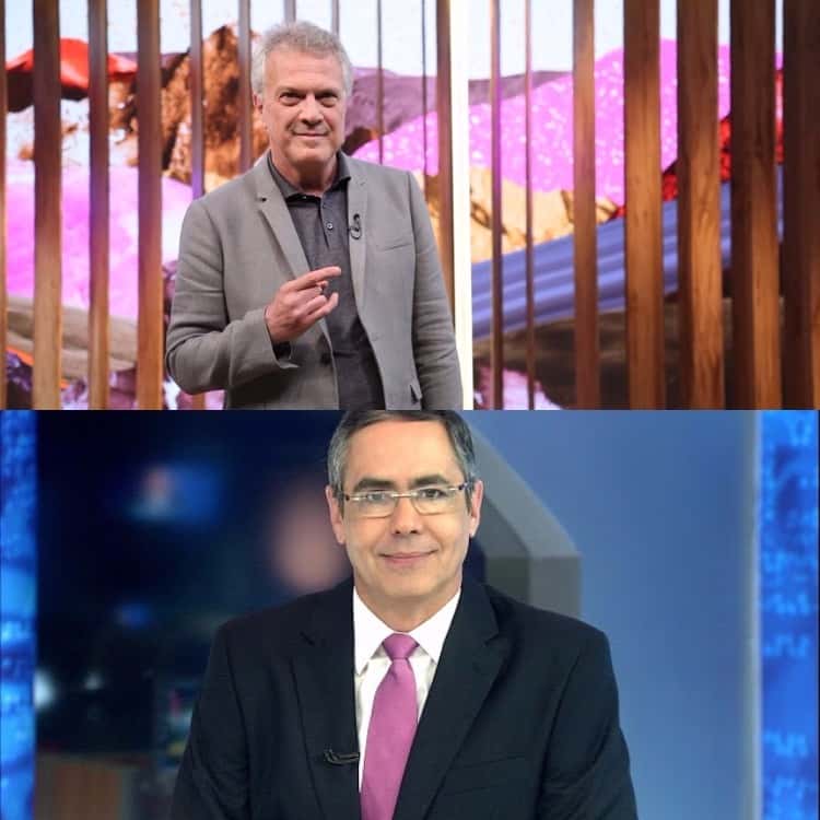 Bial e "Jornal da Noite" estão no "Subiu, desceu" (Foto montagem TV Foco)