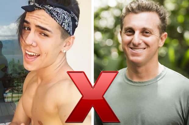 O cantor Biel, que teria sido proibido na Globo pelo apresentador Luciano Huck (Foto: Divulgação/Montagem SBT)