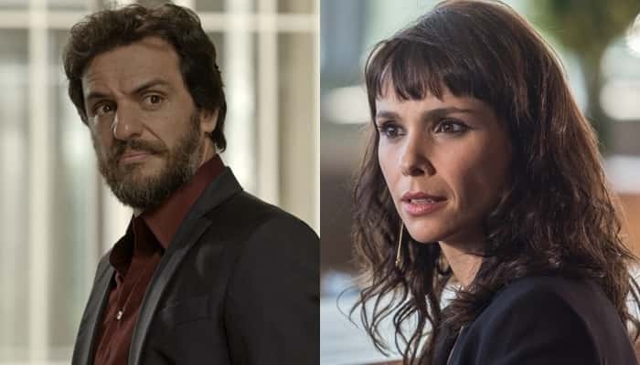 Caio (Rodrigo Lombardi) e Irene (Debora Falabella) em "A Força do Querer" (Foto: Reprodução/Globo)