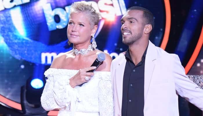 Xuxa e Richarlyson no "Dancing Brasil" (Foto: Blad Meneghel)