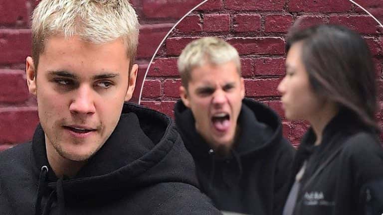 Justin Bieber grita com mulher (Foto: Divulgação)