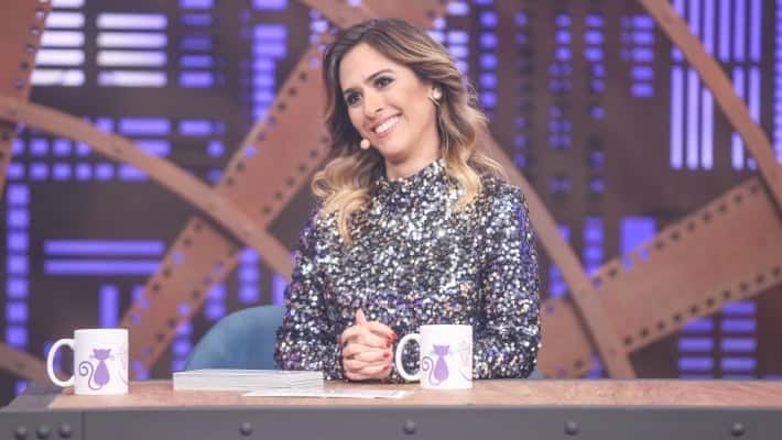 Tatá Werneck no comando do "Lady Night". (Foto: Divulgação/Multishow)