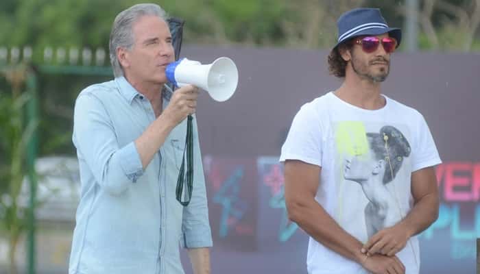 Roberto Justus e Diego Cristo no "Power Couple" (Foto: Antonio Chahestian/Record)