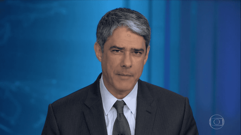 William Bonner no comando do "Jornal Nacional" (Foto: Reprodução/Globo)