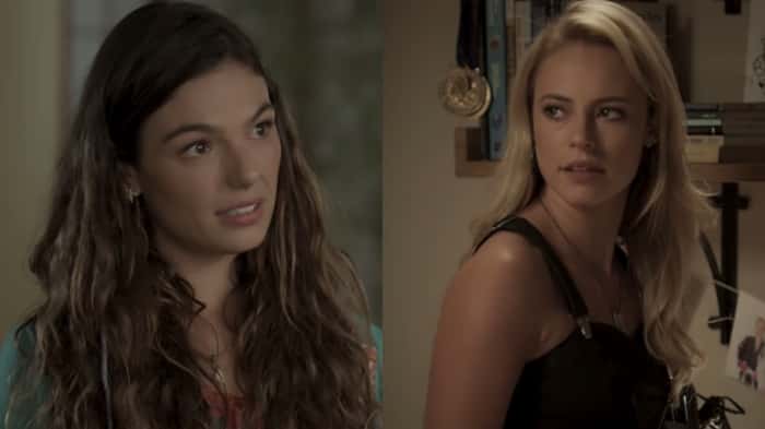 Ritinha (Isis Valverde) e Jeiza (Paola Oliveira) em "A Força do Querer" (Foto: Reprodução/Globo)