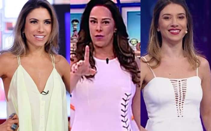 Patricia, Silvia e Rebeca no SBT (Foto: Reprodução)