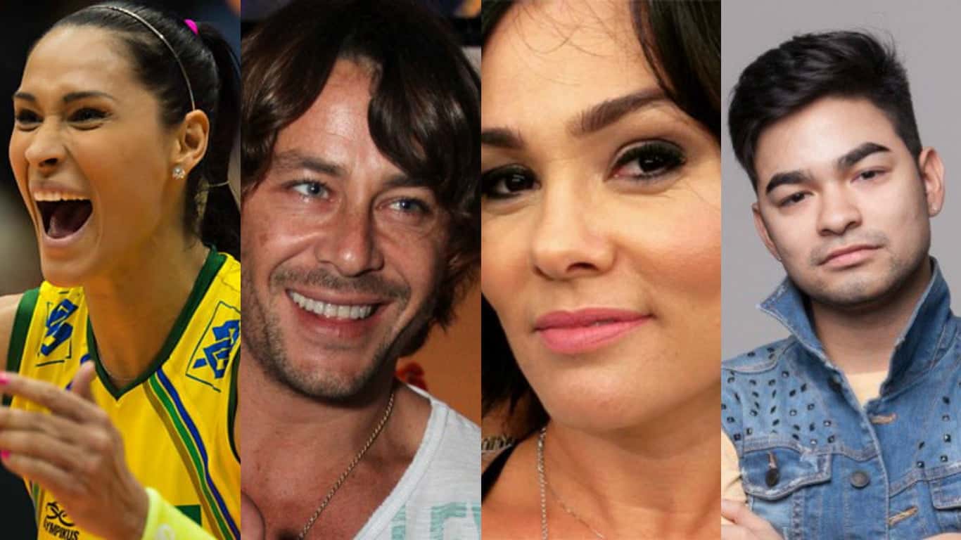 Parte do elenco da segunda temporada do "Dancing Brasil)