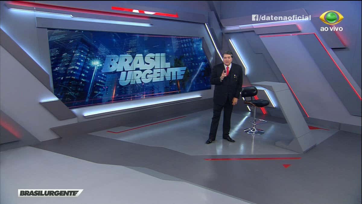 Novo cenário do "Brasil Urgente" (Foto: Reprodução / Carlos Geovane)