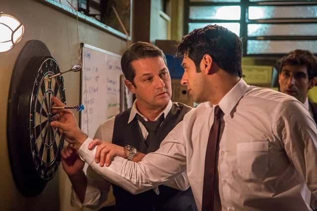 Malagueta (Marcelo Serrado) e Agnaldo (João Baldasserini) em "Pega Pega" (Foto: Globo/Paulo Belote)