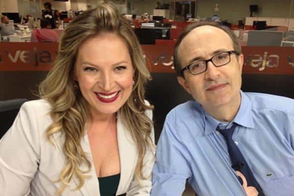 Joice e Reinaldo na TVeja. Foto - divulgação.