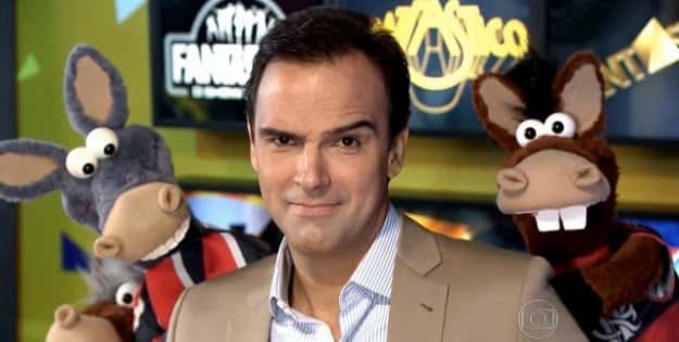 Tadeu no programa. Foto - divulgação.