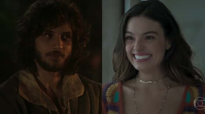 Chay Suede e Isis Valverde, protagonistas de "Novo Mundo" e "A Força do Querer" (Foto: Reprodução/Globo)