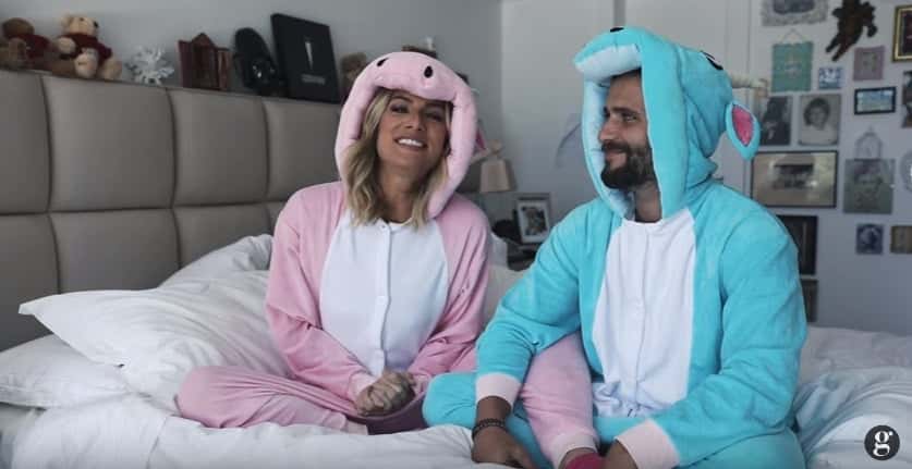 Giovanna Ewbank e o marido em um vídeo de seus canal (Foto: Reprodução)