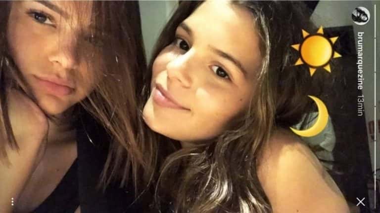 Bruna e irmão chamam atenção (Foto: Reprodução)