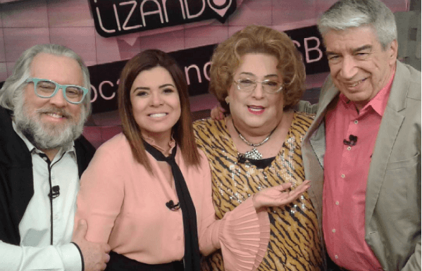 Leão Lobo, Mara Maravilha, Mamma Bruschetta e Décio Piccinini no "Fofocalizando" (Foto: Reprodução/Instagram)