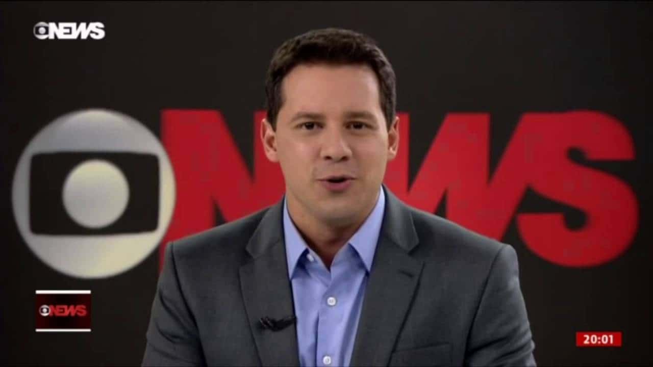 Dony De Nuccio era o apresentador do Jornal as Dez na Globo News. (Foto: Reprodução)