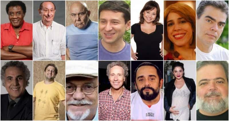 Elenco que será dispensado no final do ano. (Foto: Reprodução/Divulgação/Globo/Montagem)