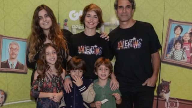 Claudia Abreu e família (Foto: Divulgação)