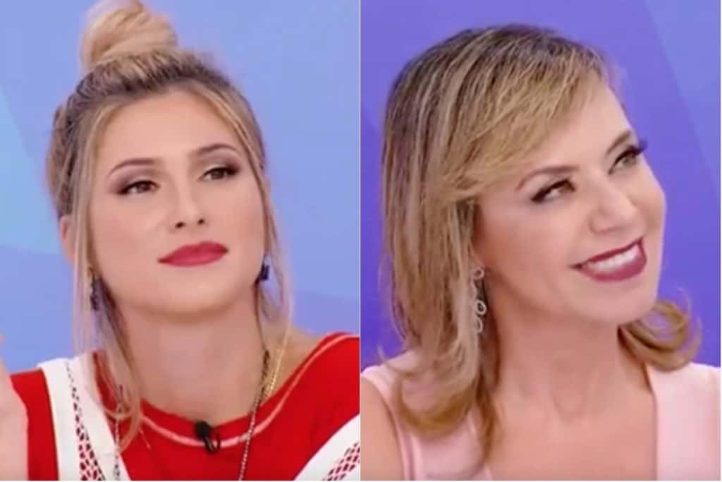 Lívia Andrade e Flor (Foto: Reprodução/ SBT)