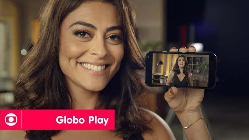 Juliana Paes divulgando "Globo Play" (Foto: Reprodução)