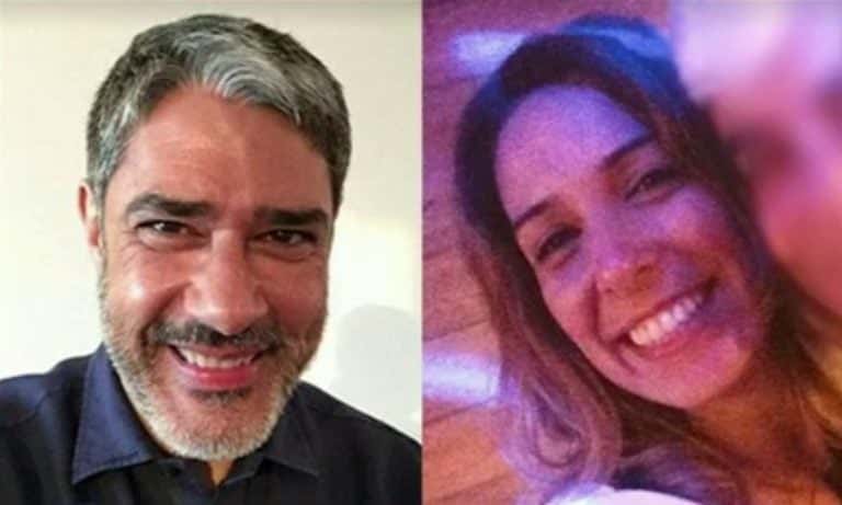 O casal William Bonner e a namorada Natasha Dantas. (Foto: Reprodução)