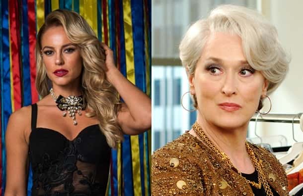Paolla quer contracenar com a atriz internacional. (Foto: Reprodução/Montagem)