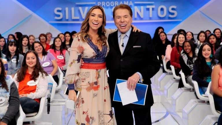 Patricia e Silvio Santos (Foto: Lourival Ribeiro/SBT)