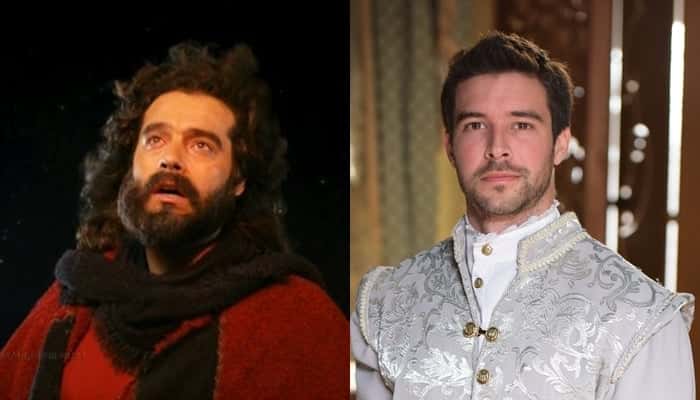 Guilherme Winter e Bernardo Velasco em "Dez Mandamentos" e "Belaventura", respectivamente (Foto: Reprodução/Record/Munir Chatack)