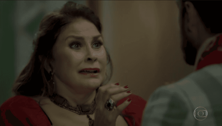 Almerinda (Fafá de Belém) e Zeca (Marco Pigossi) em cena de "A Força do Querer" (Foto: Reprodução/Globo)
