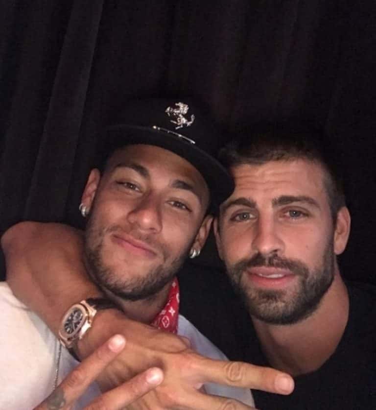 Pique e Neymar (Foto: Reprodução)