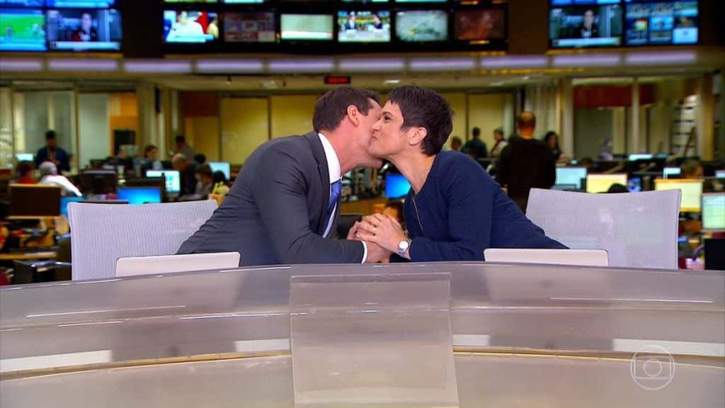 Jornal Hoje estreia novo âncora ao lado de Sandra Annenberg (Foto: Reprodução)