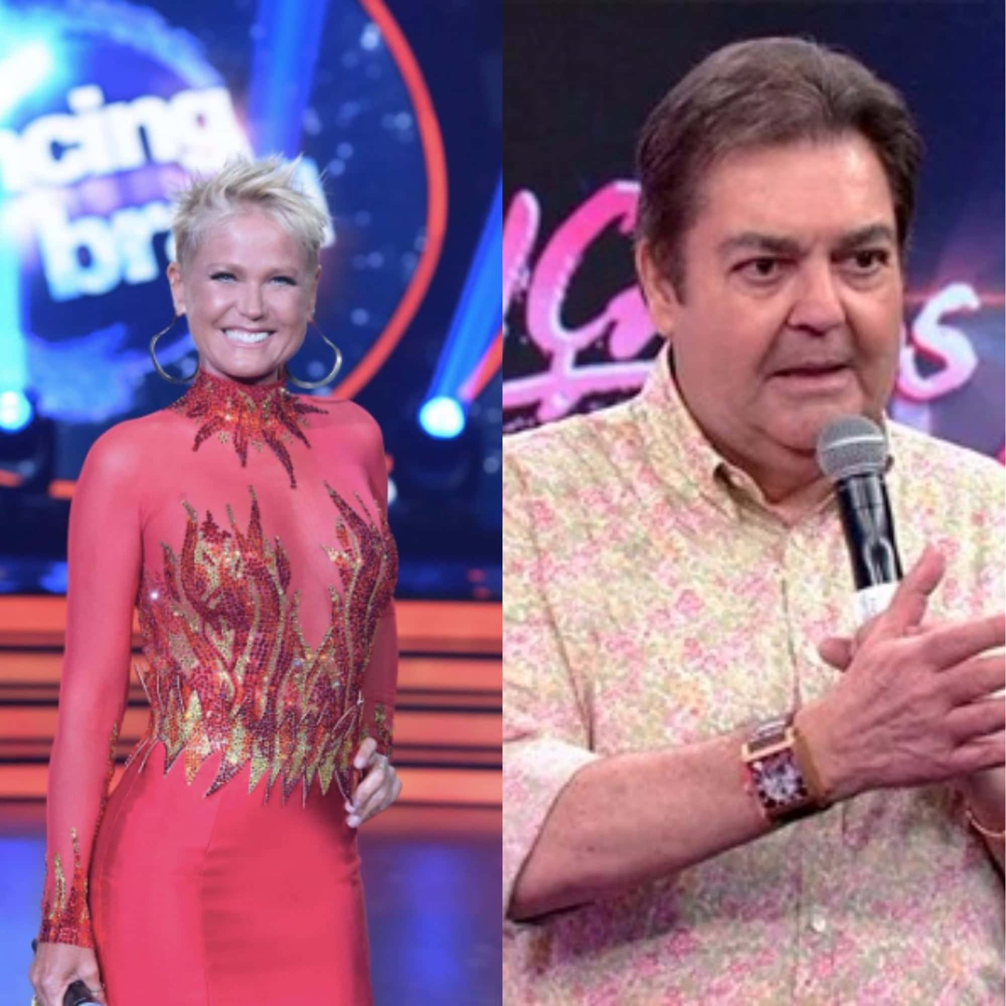Xuxa e Fausto Silva comandam atrações semelhantes (Foto reprodução)
