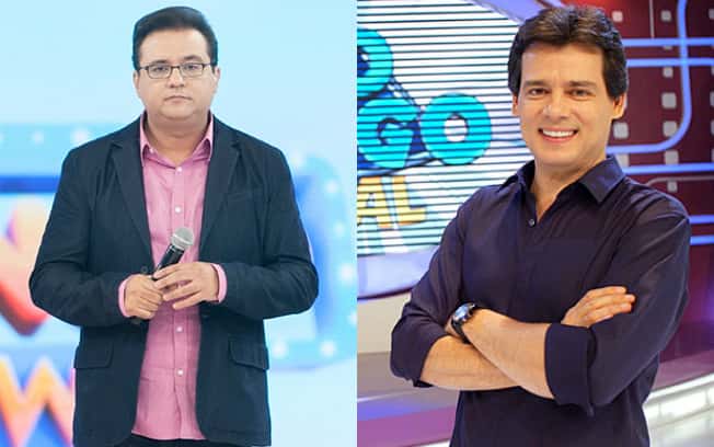 Celso Portiolli e o Domingo Legal tem massacrado Geraldo Luís e o Domingo Show na Record. (Foto: Reprodução)