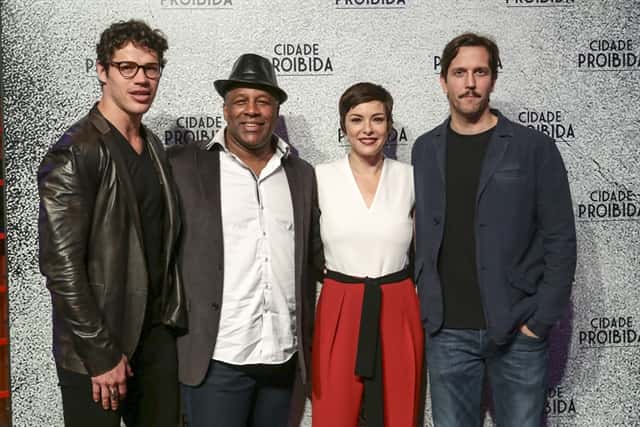 José Loreto, Ailton Graça, Regiane Alves e Vladimir Brichta no lançamento de 'Cidade Proibida' (Foto: Globo/Marilia Cabral/Mauricio Fidalgo)