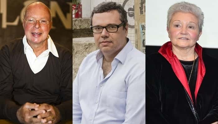 Gilberto Braga, João Emanuel Carneiro e Maria Adelaide Amaral (Fotos: Globo/João Miguel Júnior/Tata Barreto)