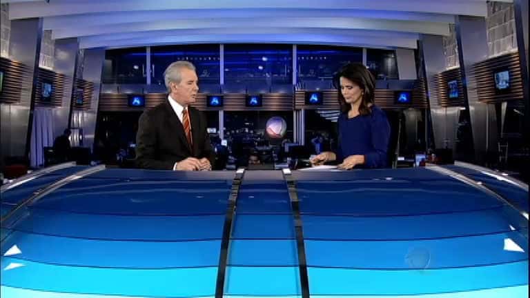 O "Jornal da Record". (Foto: Reprodução/Record)